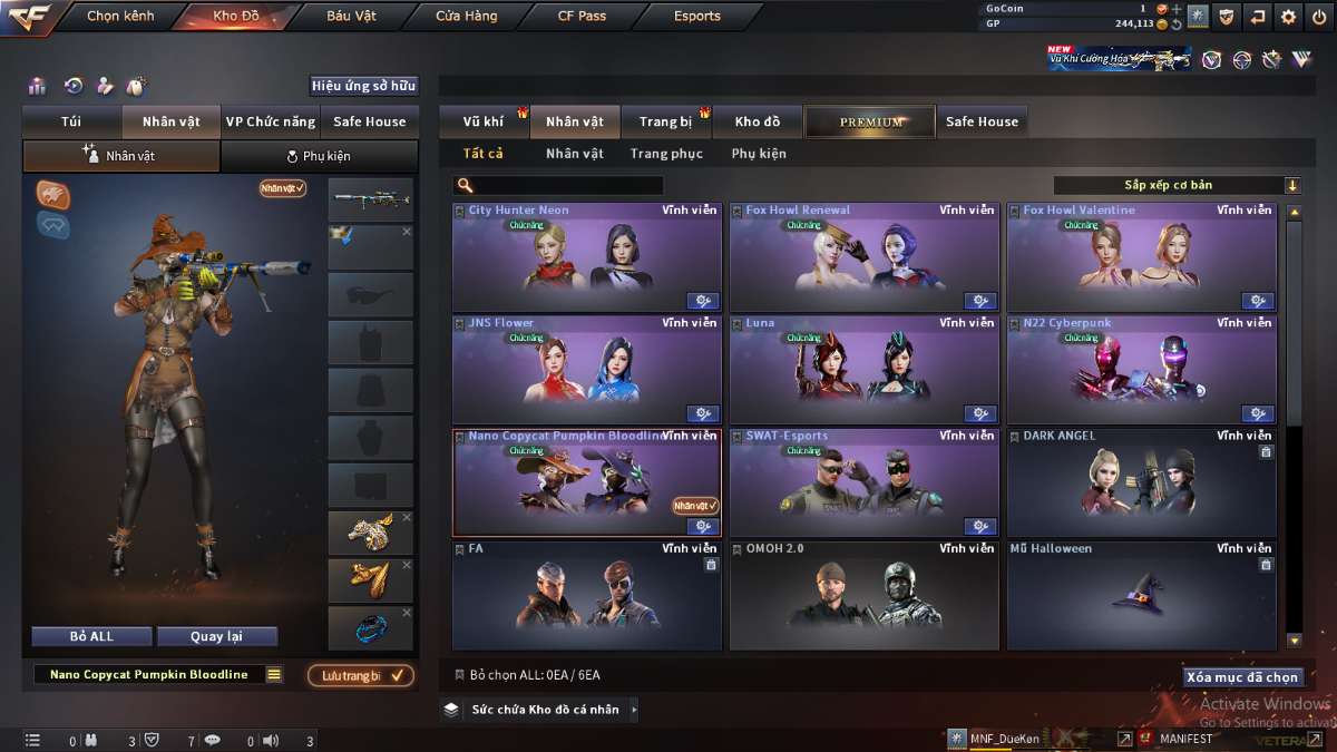 shop acc cf uy tin gia re